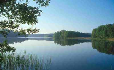 Stille am Morgen Polen See